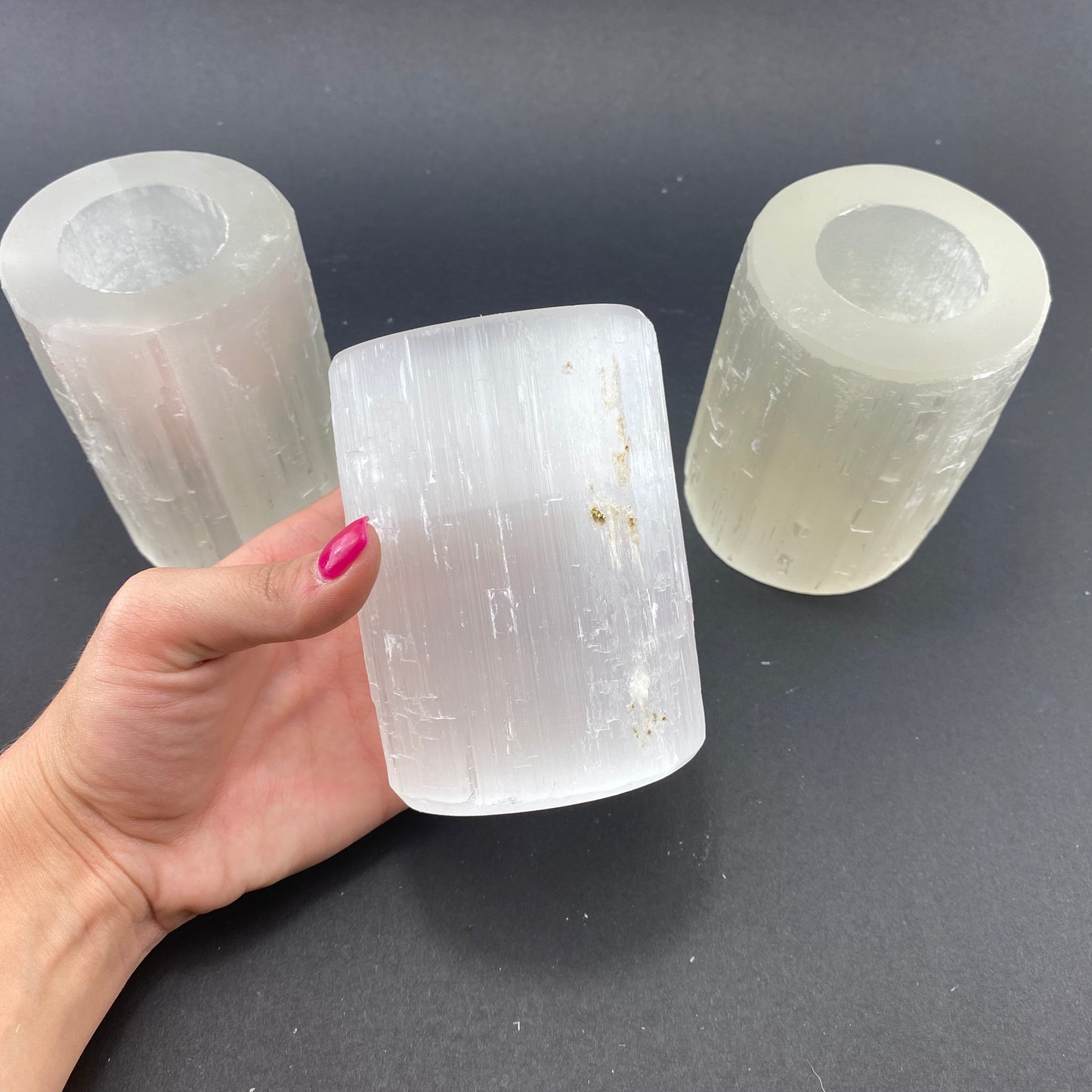 10cm Candle Holder, Selenite Candle Holder, Selenite Candle, Tea Light Holder