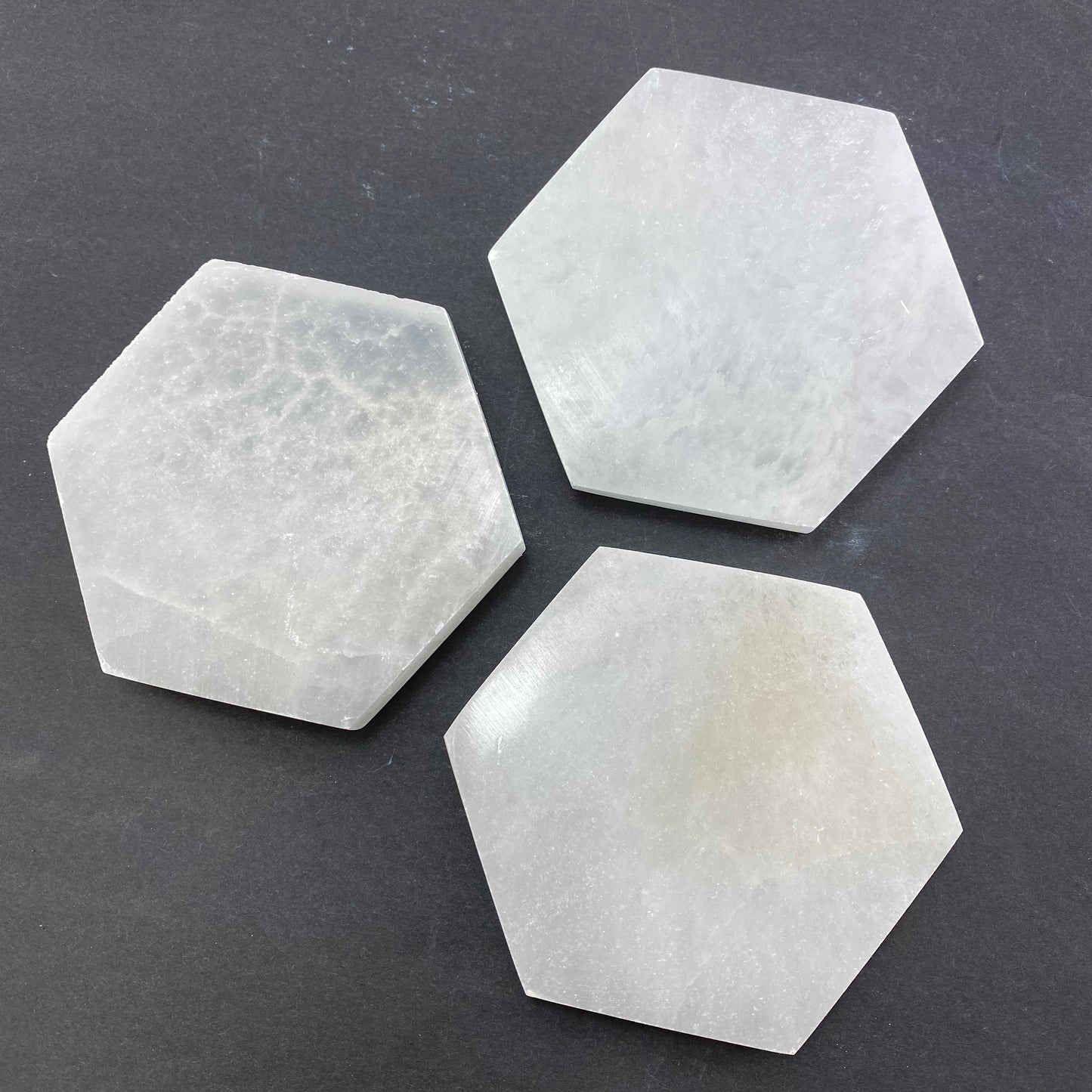 10cm Selenite Hexagon, Selenite Cleansing Plate, Hexagon Selenite, Selenite Charging Plate