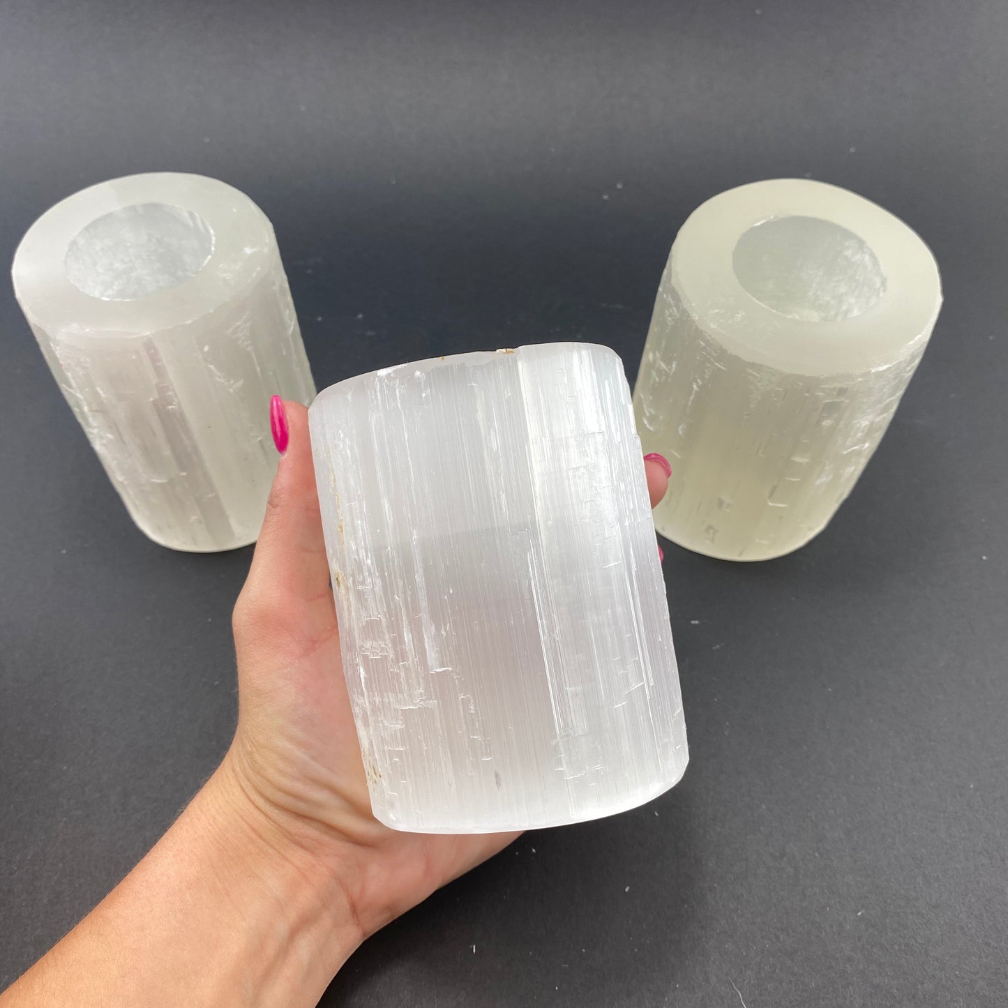 10cm Candle Holder, Selenite Candle Holder, Selenite Candle, Tea Light Holder