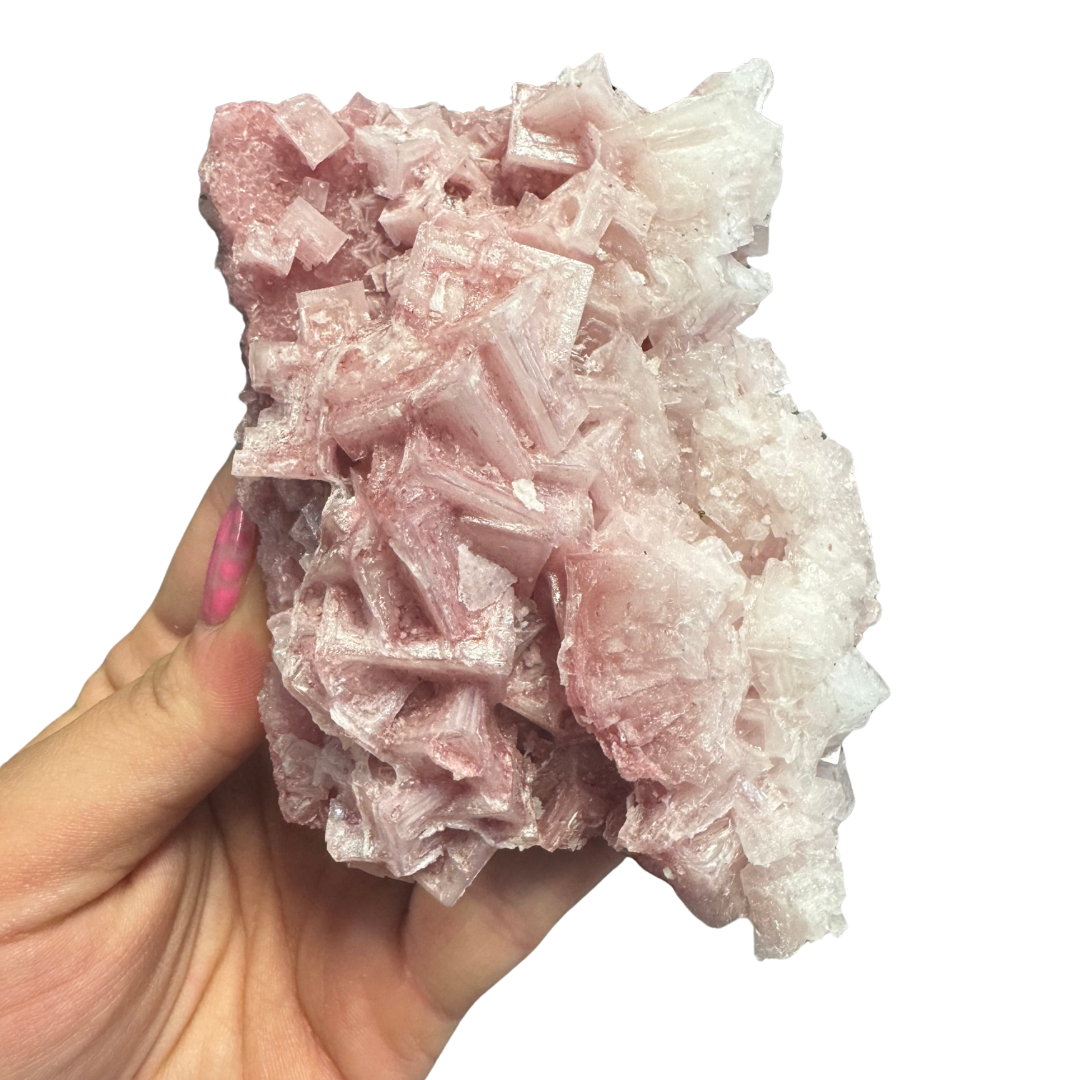 Pink Halite Cluster