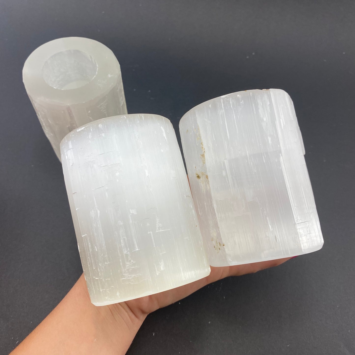 10cm Candle Holder, Selenite Candle Holder, Selenite Candle, Tea Light Holder