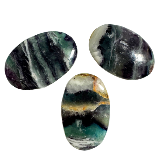 Rainbow Fluorite Palm Stone