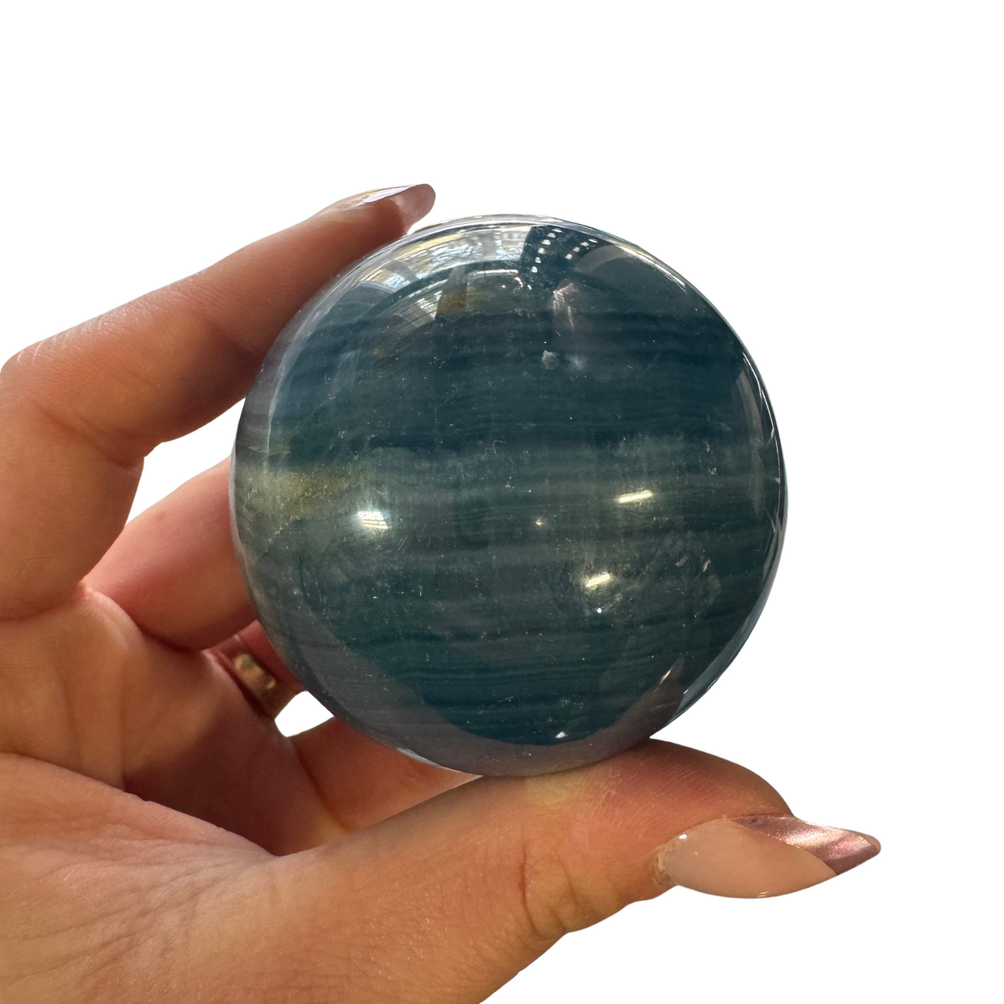 1lb Blue Onyx Spheres