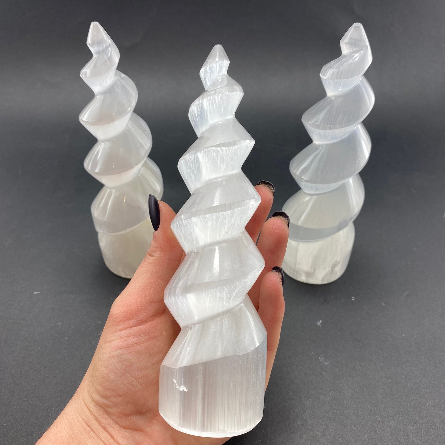 15cm Selenite Spiral