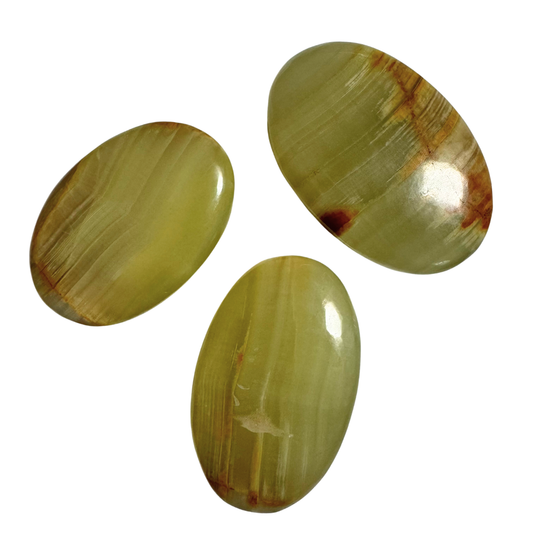 Green Onyx Palm Stone