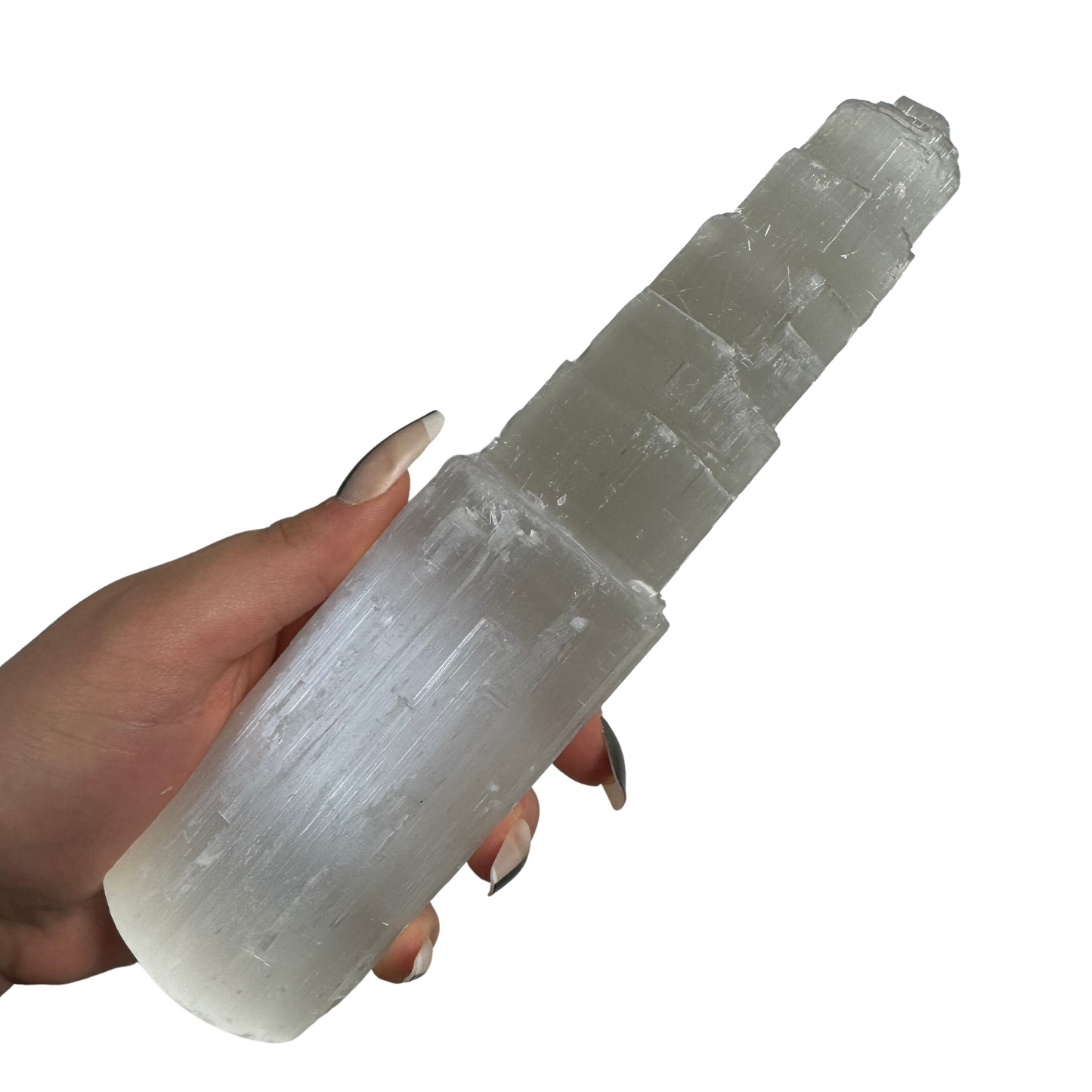 Selenite Tower, Rough Selenite Tower, 6cm, 10cm, 15cm, 20cm