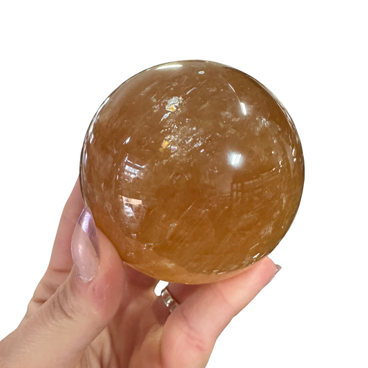 1lb Honey Calcite Spheres