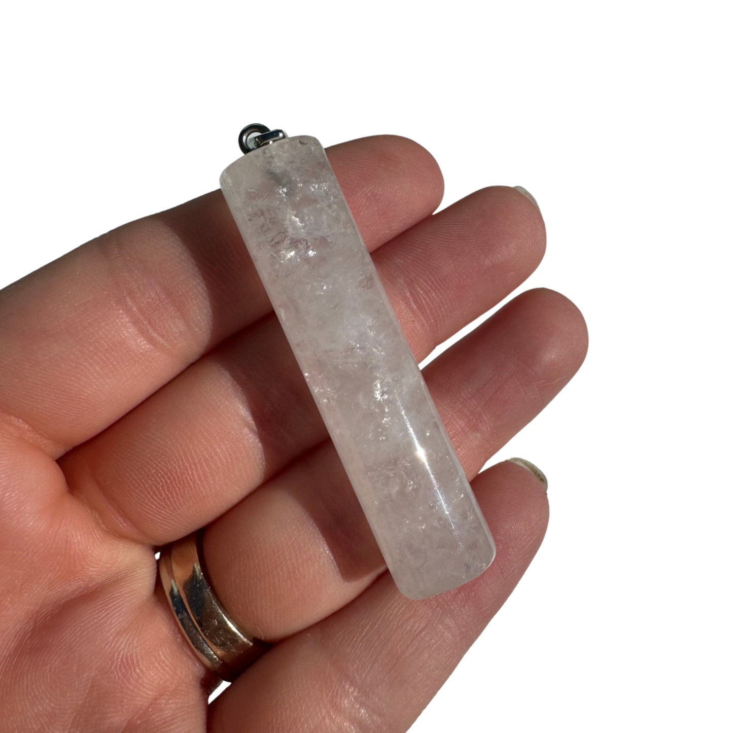 Gemstone Cylinder Pendant