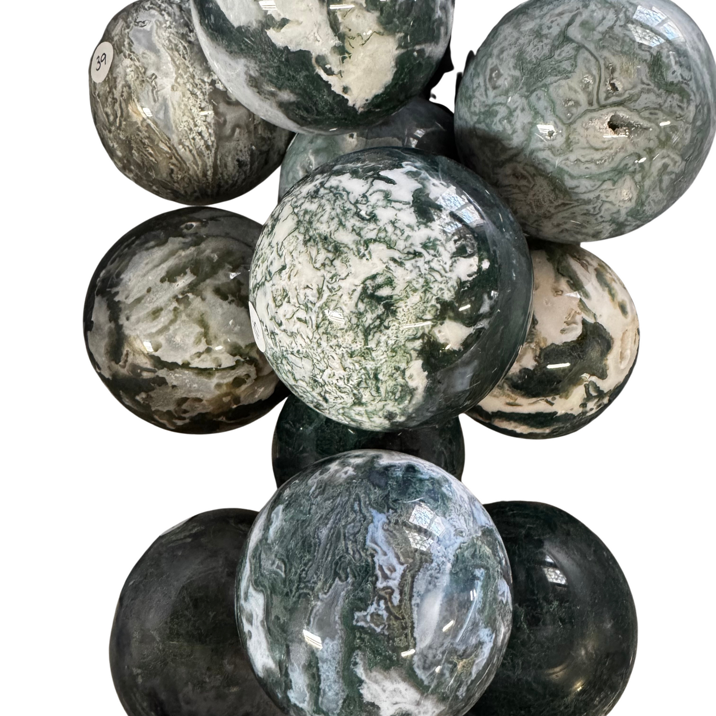 1lb Moss Agate Spheres