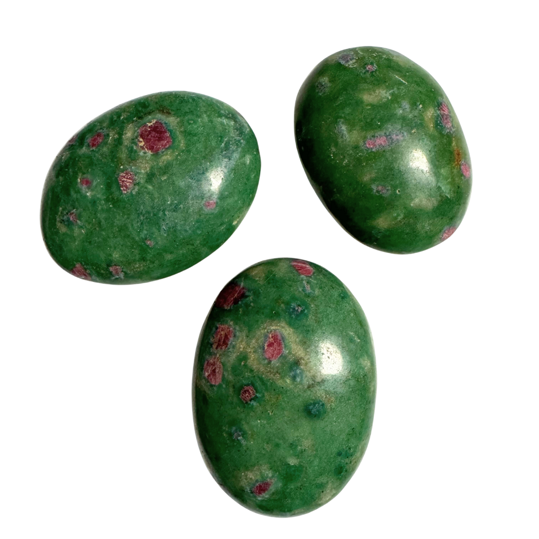 Ruby Fuchsite Palm Stone