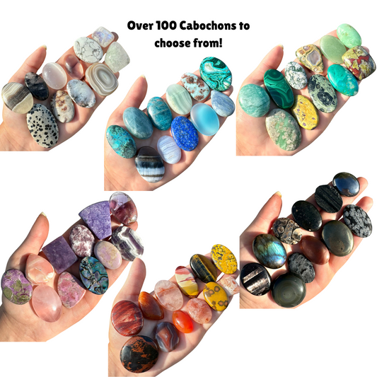 25g Gemstone Cabochons - Listing #1