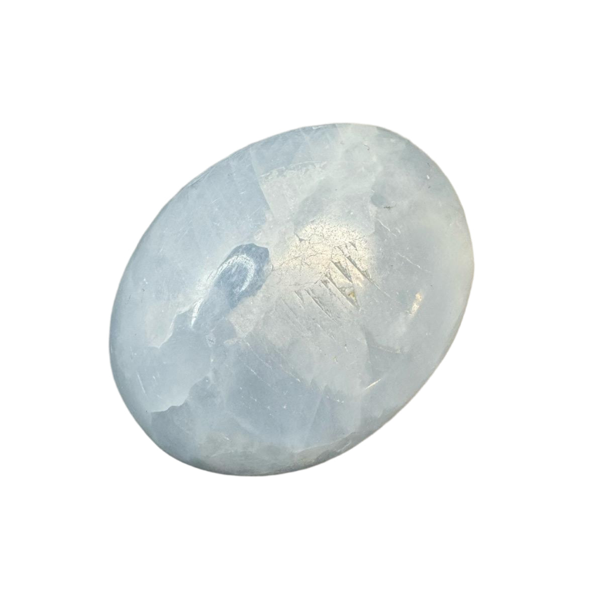 Blue Calcite Palm Stone