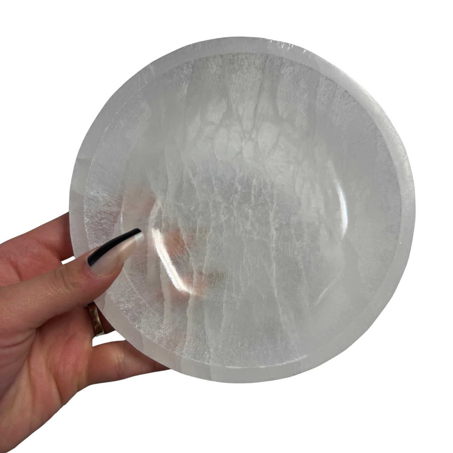 Selenite Bowl, Selenite Round Bowl, Selenite Moon Bowl, Selenite Heart Bowl