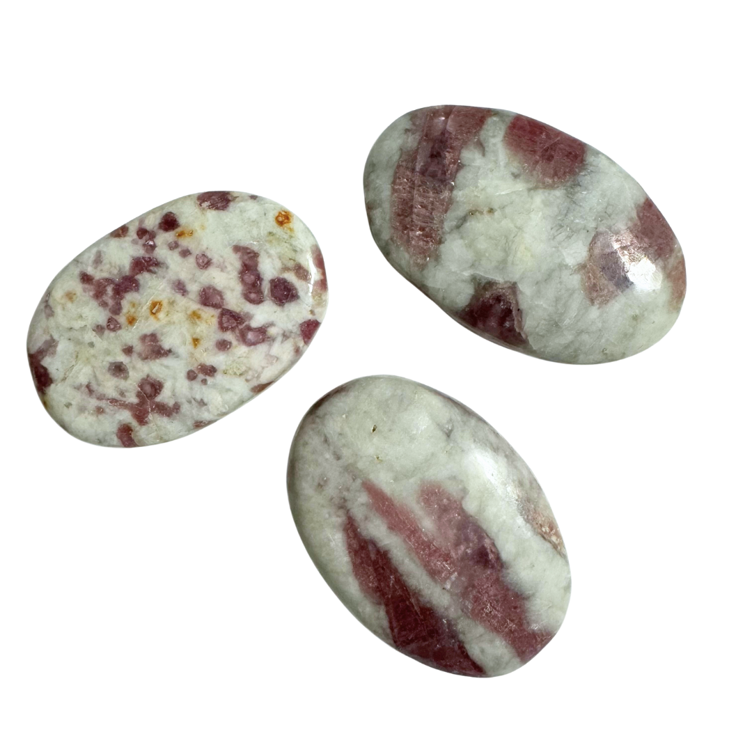 Pink Tourmaline Palm Stone