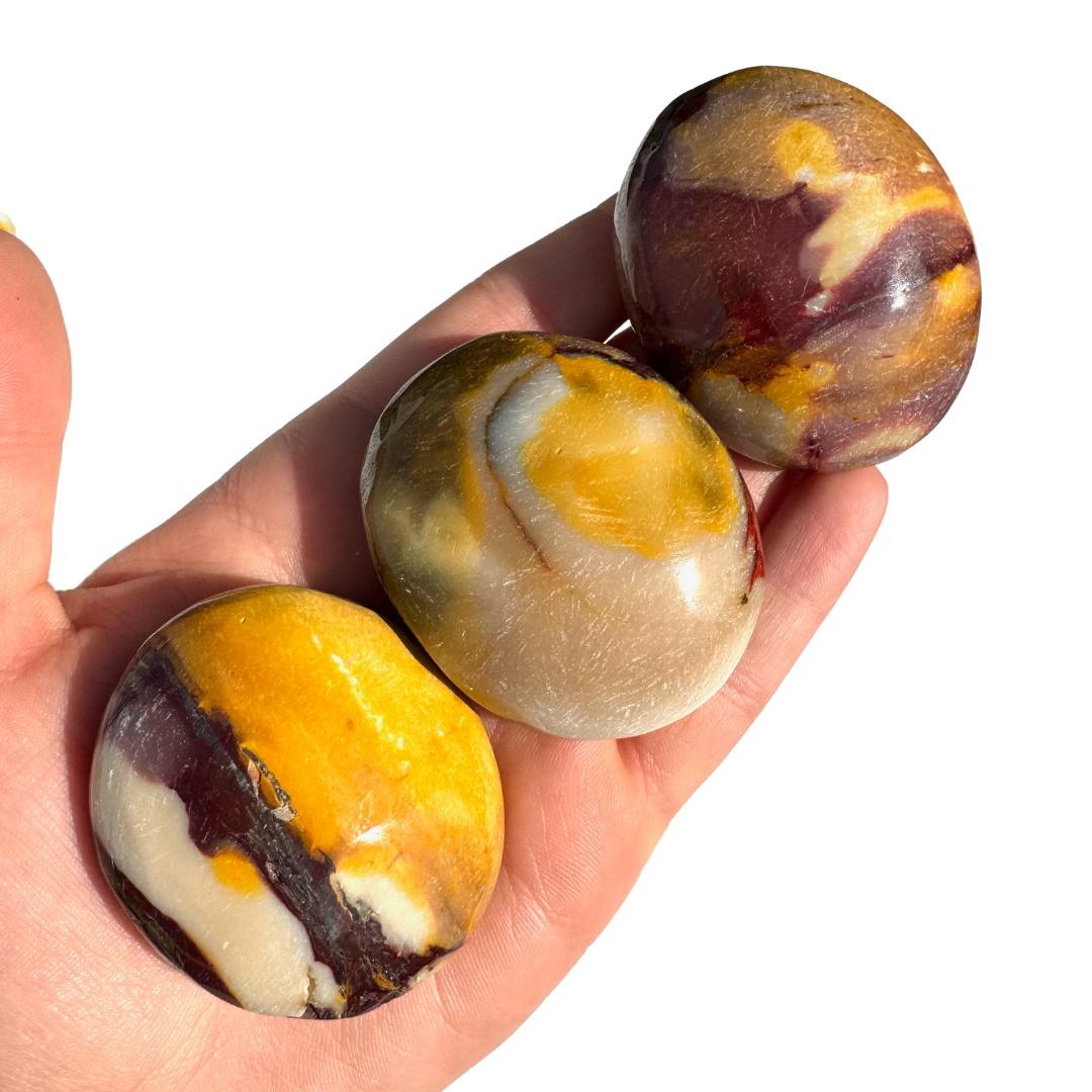 Mookaite Palm Stone