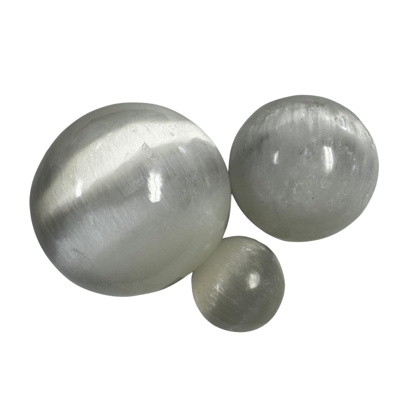 Polished Selenite Sphere, 4cm, 6cm, 8cm, 10cm