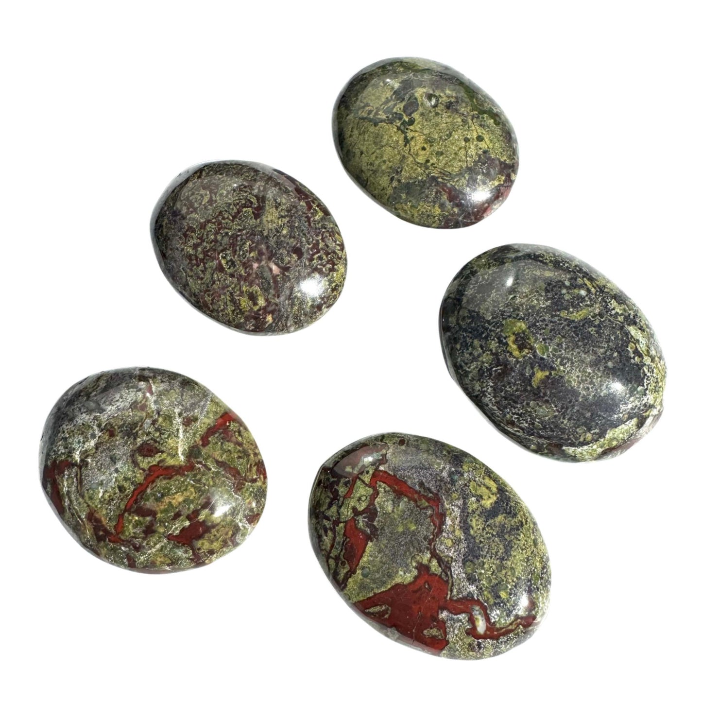 Dragonsblood Jasper Palm Stone