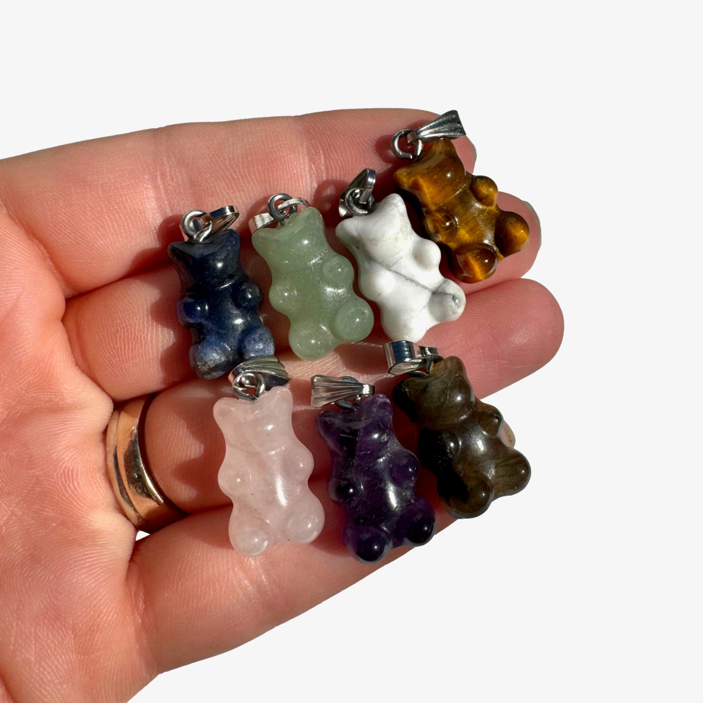 Gemstone Gummy Bear Pendant