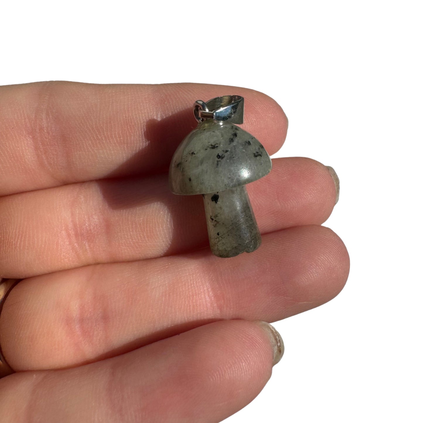 Gemstone Mushroom Pendant