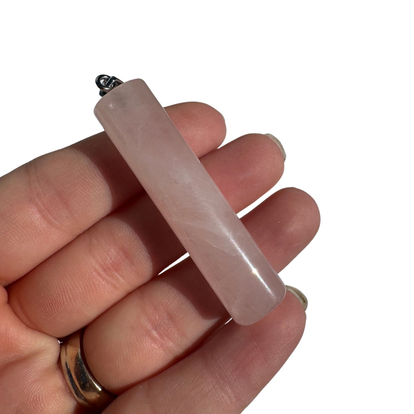 Gemstone Cylinder Pendant