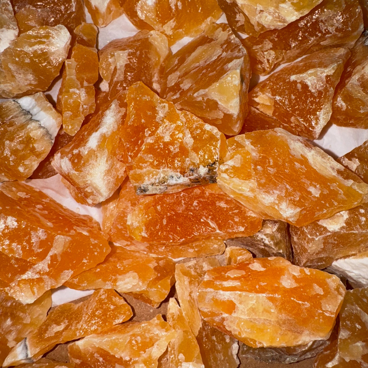 1lb Rough - Orange Calcite