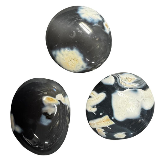 Orca Agate Palm Stone