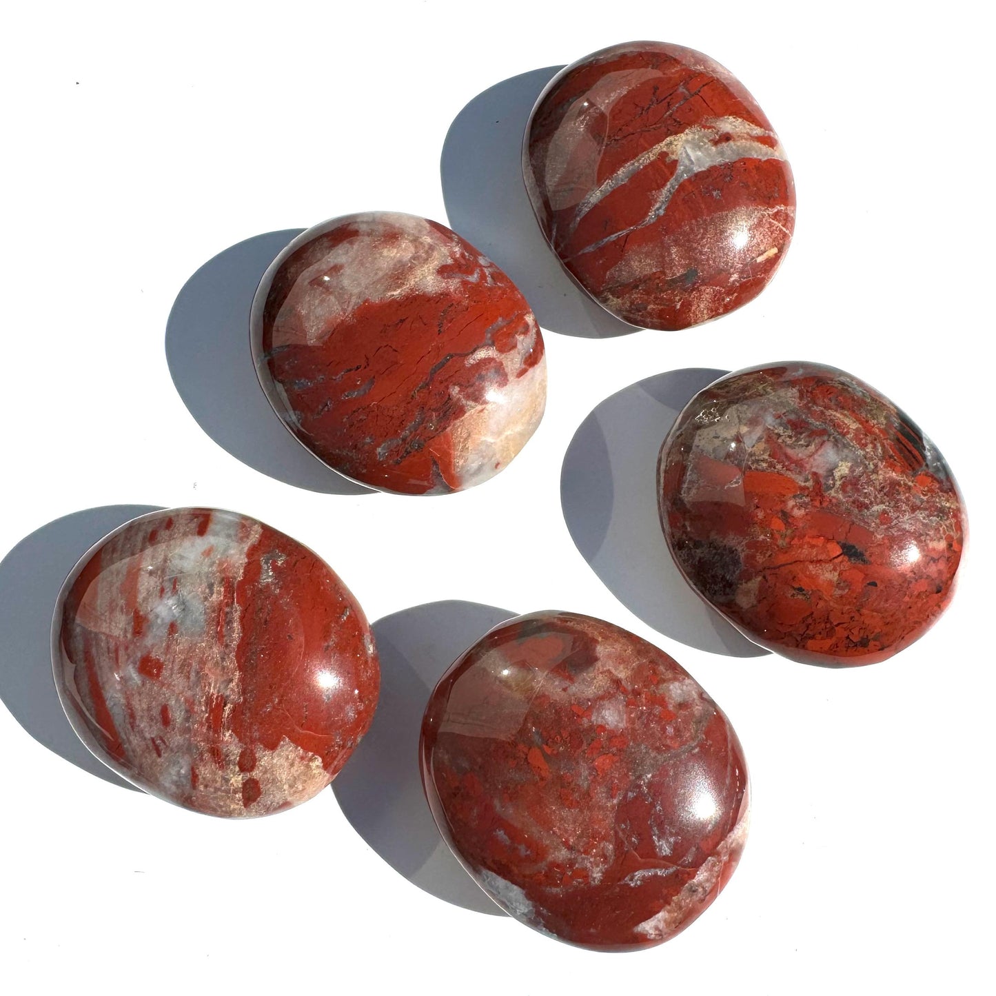 Red Jasper Palm Stone