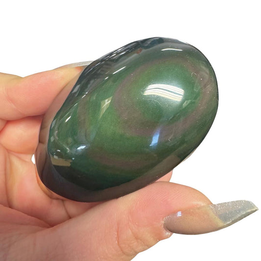 Rainbow Obsidian Palm Stone