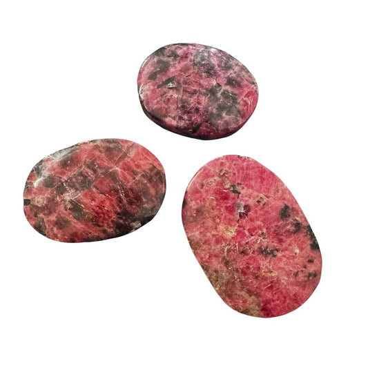 Bright Rhodonite Palm Stone