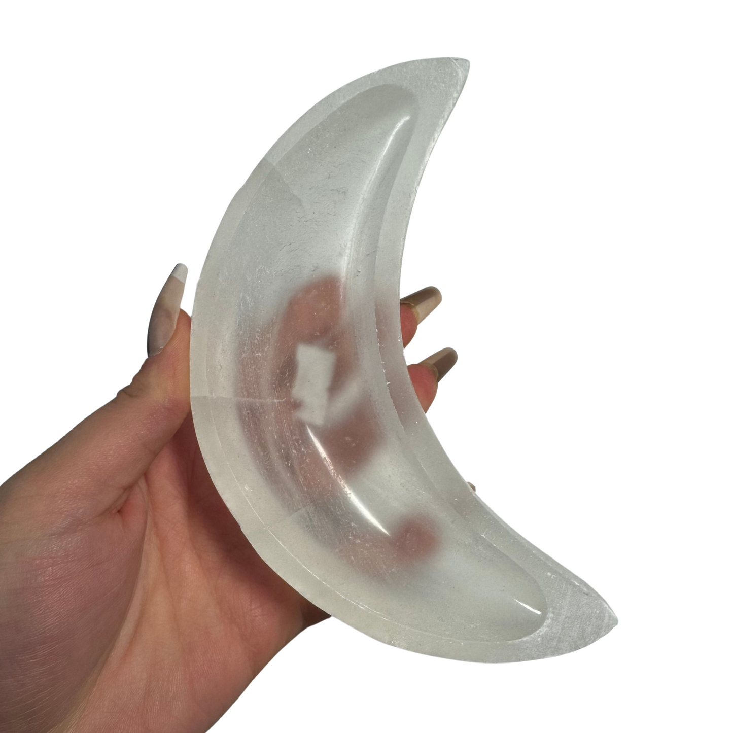 Selenite Bowl, Selenite Round Bowl, Selenite Moon Bowl, Selenite Heart Bowl