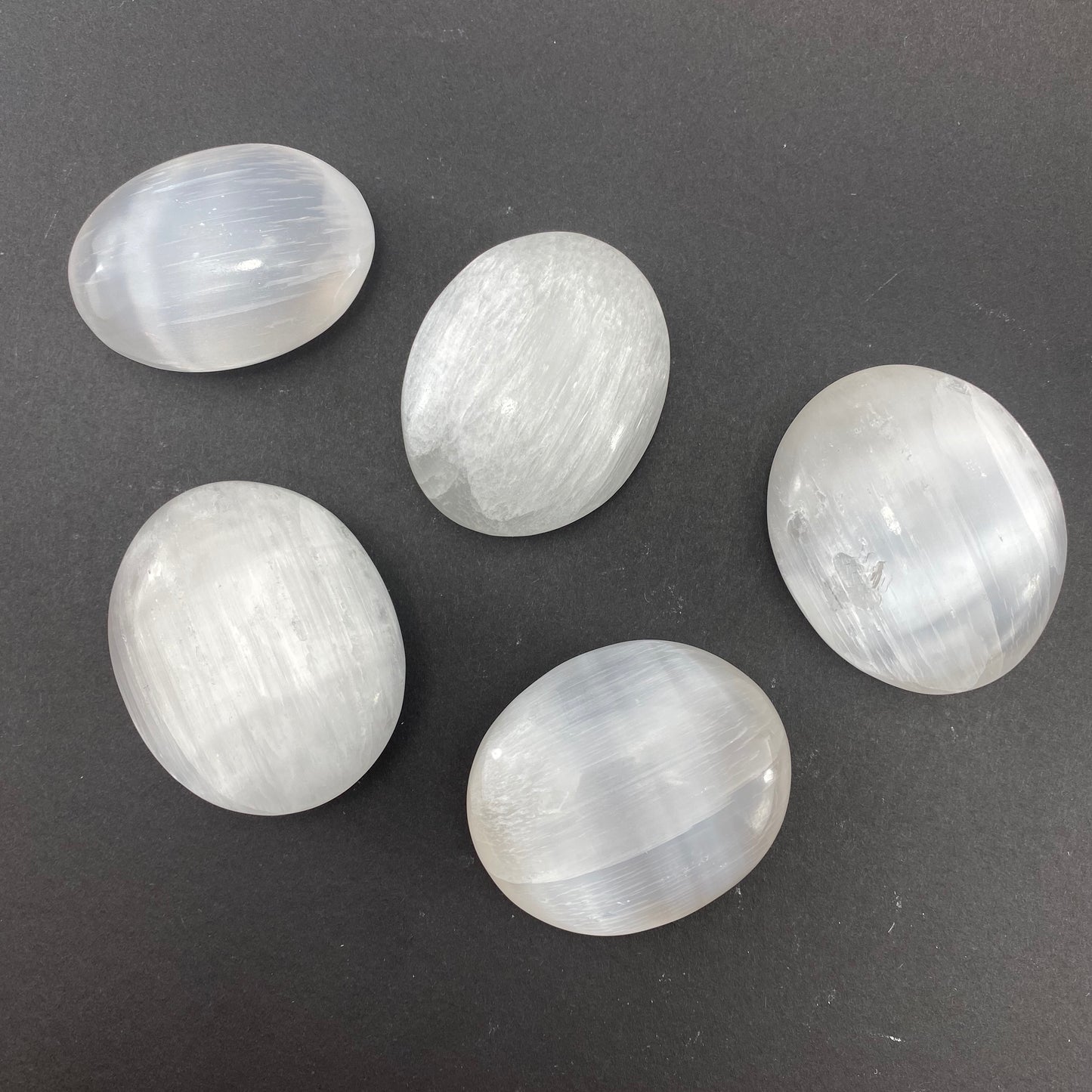 Selenite Palm Stone